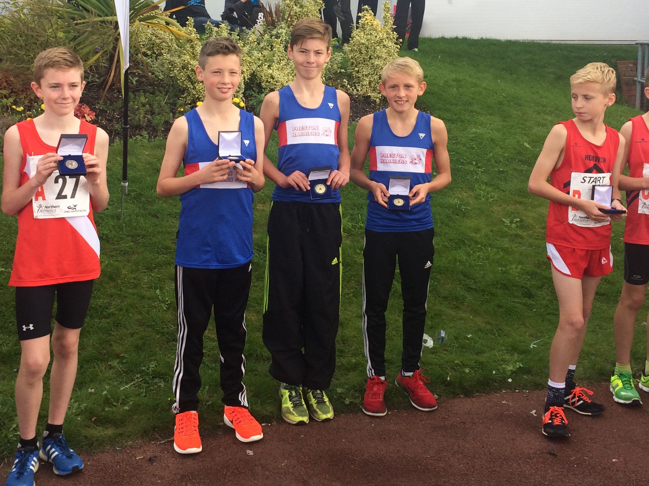 2016 Under 13 boys Tom Barnes, Tom Durney, Ethan Warren at Sportcity